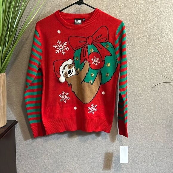 RB12 Mad Engine youth size large Christmas sweater - Picture 1 of 6